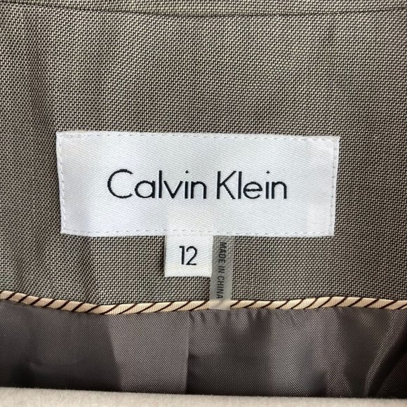 Calvin Klein Gray Two Button Blazer 12 - Picture 8 of 14
